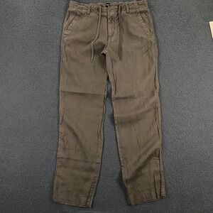 Hugo Boss Linen Pants Mens 34x32 Casual Chino Drawstring Summer Lightweight